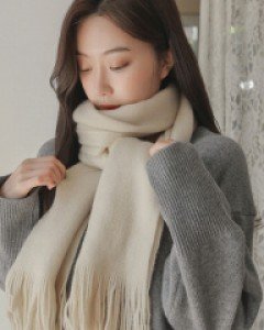 데이데일리 수술머플러-추운날씨 데일리 롱머플러-기본 베이직 컬러~ 꼭 필요해!! - 스타일티바