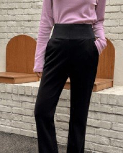 프리미엄 빅밴딩 슬랙스_S,M,L,XL-2color, 10센치의 빅밴딩의 효과!!-뱃살제로!! 2배 더 따뜻한 웜기모!!-부츠컷타입, 일자타입 2타입제작 - 스타일티바