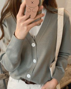 가든 비스코스 브이넥가디건-15color, 세련된 컬러기획-고퀄리티~ 비스코스가디건 - 스타일티바