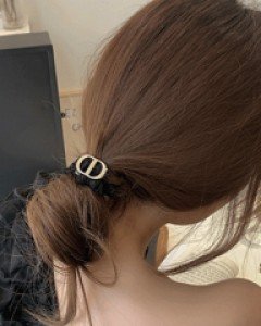 이브닝 골드 스크런치 곱창밴드-[머리끈] - 스타일티바