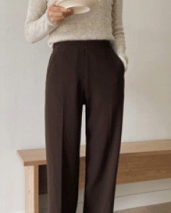 시크릿밴딩 와이드슬랙스_S,M,L,XL-4color, 고탄력 스판10%-깔끔 와이드일자핏, 직장인룩 강추 - 스타일티바