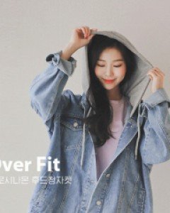 셀로시나몬 후드청자켓-툭 걸치기만 해도 멋지다-고퀄리티~ 극강의 오버핏청자켓-큼지막한 후드, 멋지게 연출-[티바단독] [주문폭주 5000장돌파] - 스타일티바