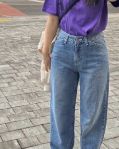 내꺼할래 와이드청바지_S,M,L-1color, 밀크워싱으로 유연해요! - 스타일티바