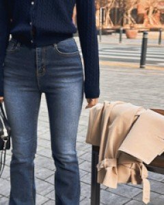 그레이시 롱핏 부츠컷청바지-2color, 그레이워싱톤이 감도는 청컬러-롱레그, 편안한 날씬 롱핏 - 스타일티바