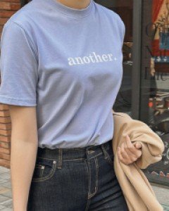 플레인 로고 반팔티-5color, 심플로고가 멋스럽죠!! -착용감 참 좋은 모달스판면 소재 - 스타일티바