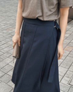 디링 롱 랩스커트-2color - 스타일티바