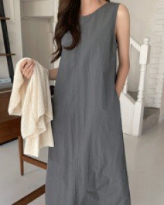 바스락 트임끈 원피스-3color, 시원하고 편안한 착용감-데일리원피스 - 스타일티바