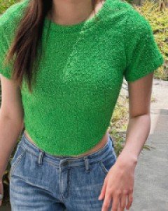 애플 썸머 크롭티-4color - 스타일티바