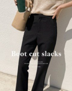바엘츠 슬림 부츠컷슬랙스_S,M,L,XL-2color, 스판4%의 텐션감-반하이웨스트 롱다리슬랙스 - 스타일티바