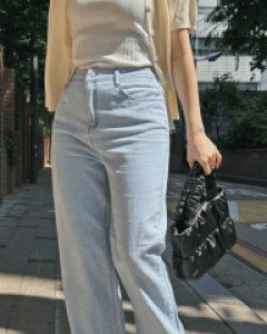 루니마 와이드 청바지_S,M,L,XL-2color - 스타일티바