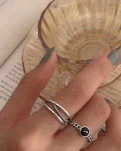 라보떼 블랙포인트 반지-1color, [반지] - 스타일티바