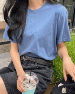 헤이츠 실켓 코튼티셔츠-7color,쾌적하고 매끈한 매력의 실켓가공!-후들후들 얇고 시원한 티셔츠-내츄럴핏으로 매일매일 입어요 - 스타일티바