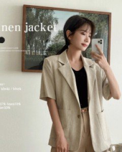 러딕 린넨 싱글자켓-3color, 고급스러운 멋 -조직짜임이 눈에띄는 린넨자켓 - 스타일티바