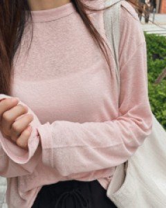 오션 린넨 긴팔티-5color - 스타일티바