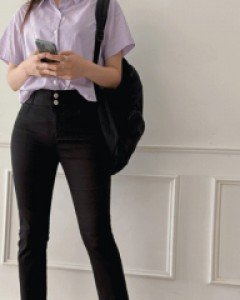 투버튼 밴딩8부면팬츠_S,M,L,XL-3color, 가벼운 오가닉스판면-8부기장, 시크릿밴딩-베이지S/화이트L만 가능! - 스타일티바