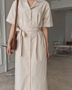 차분하게 썸머셔츠 원피스-3color - 스타일티바