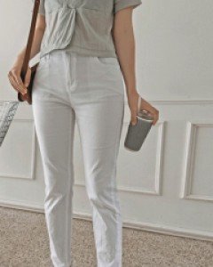 오가닉텐션 밴딩 일자팬츠_S,M,L,XL-2color - 스타일티바