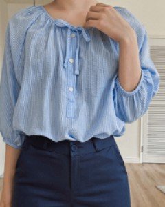 로랑 라운드블라우스-3color - 스타일티바