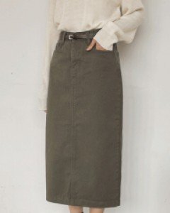 브릴 하이웨스트 일자스커트_S,M,L-3color, 담백 빈티지 무드-멋스러운 가을감성 - 스타일티바