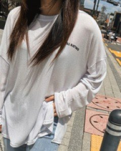 절개 루즈 긴팔티-4color - 스타일티바