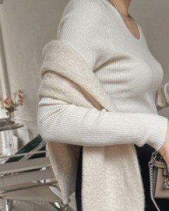 온더 골지 라운드니트티-5color, 베이직  골지스판니트 - 스타일티바