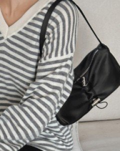 미들 셔링 새틴백-2color - 스타일티바