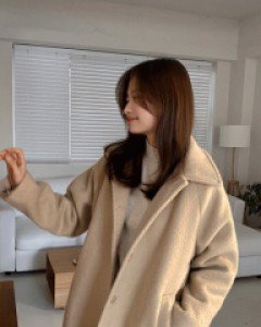 알파카터치 울 하프코트-2color, 따뜻 알파카 터치감 울코트 - 스타일티바