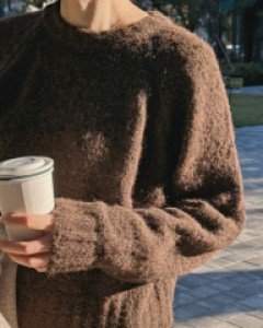 제이미 울 라운드니트티-4color, 따뜻 포근 보들 - 스타일티바