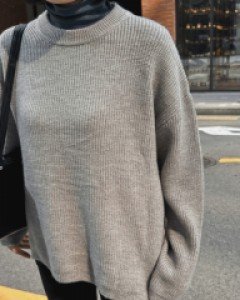 에브리 말랑도톰  라운드니트티-5color, 차분 담백한 니트티- 인기,  착용감과  누구나라도 이쁜핏 - 스타일티바