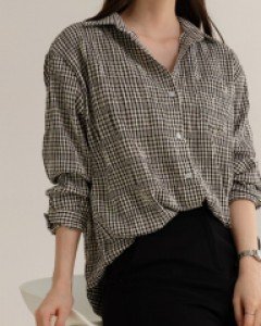 밀키체크셔츠