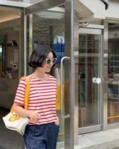 기획 스트라이프 티셔츠