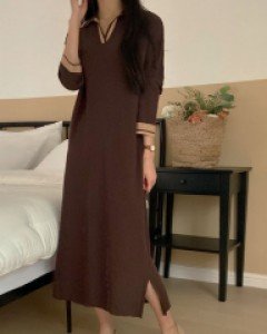 아멜리 골지 원피스