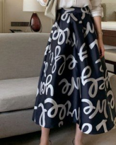 레터링 훌 스커트