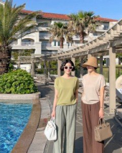 위드미 캡소매 니트