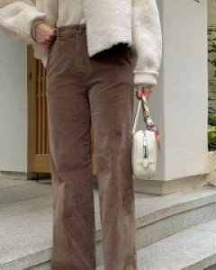 스트레이트 골덴 팬츠