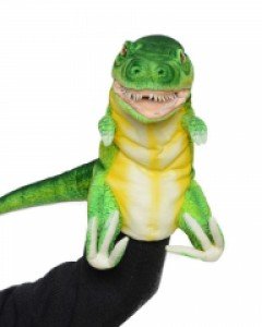 [한사토이] 7763-공룡퍼펫(손인형) 티렉스(네온그린) 50cm.L