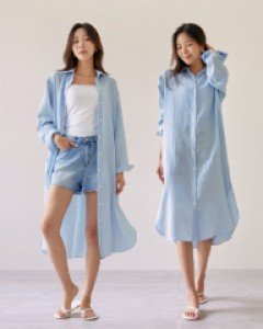 피스너 투웨이 롱 셔츠