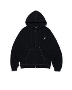 [WOOALONG]  시그니처 스티치 후드 집업