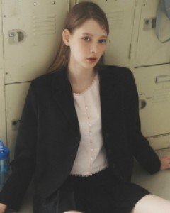 Royal Grand Semi Crop Jacket ( Black )