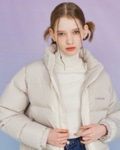 Two Tone Line Duck Down Padding ( Light Grey )