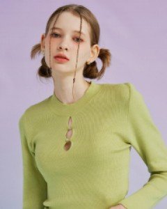 All Mine Opening Turtleneck Knit ( Olive )