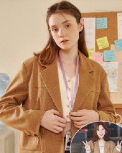 [레드벨벳 웬디 착용] Stitch Winter Classic Jacket ( Camel )