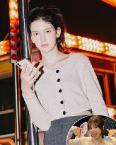 [레드벨벳 웬디 착용] Sailor Merino Wool Crop Cardigan ( Ivory )