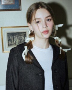 Girl's Night Tweed Cropped Jacket ( Black )