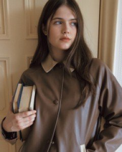 After Class Leather Jacket ( Brown )