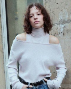 French Layered Knit Set up ( Dusty Pink )