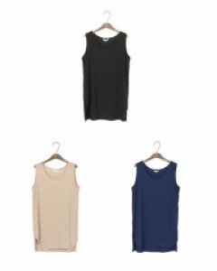 LEIKABA19504C_플랫 슬리브리스(4color) - leika