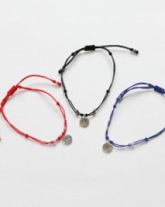 88j008_이니셜 컬러 팔찌(3color) - leika