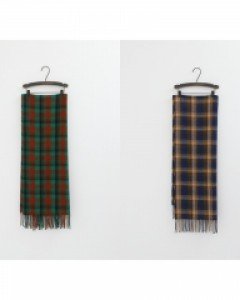 2211acc001b_체크 숄 머플러(2color) - leika