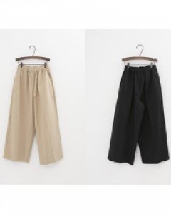2308bot002B_폴 와이드 팬츠(2color) - leika